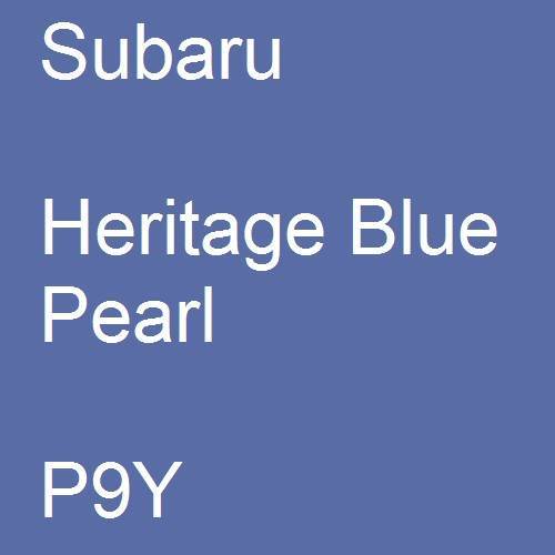 Subaru, Heritage Blue Pearl, P9Y.